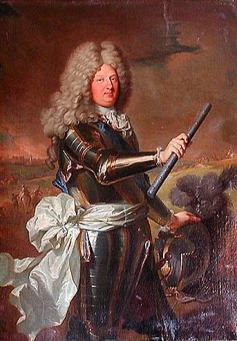 Louis le Grand Dauphin devant le siège de Philipsbourg - copie d'après un original perdu - par Hyacinthe Rigaud en 1697